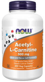 NOW Acetyl L-Carnitine 500mg Veg Capsules