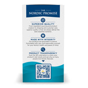 Supplement facts label for Nordic Naturals Ultimate Omega-3 softgels.