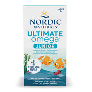 Nordic Naturals Ultimate Omega-3 Junior Strawberry Softgels box for kids, 90 count.