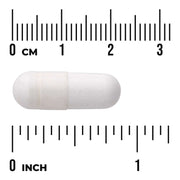 Swanson Triple Magnesium Complex 400mg 30 Vegan Capsules size comparison with measurement scale