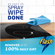 Flash Spray Wipe Done Apple Blossom Multi-Surface Cleaner Spray 800ml used on household surfaces