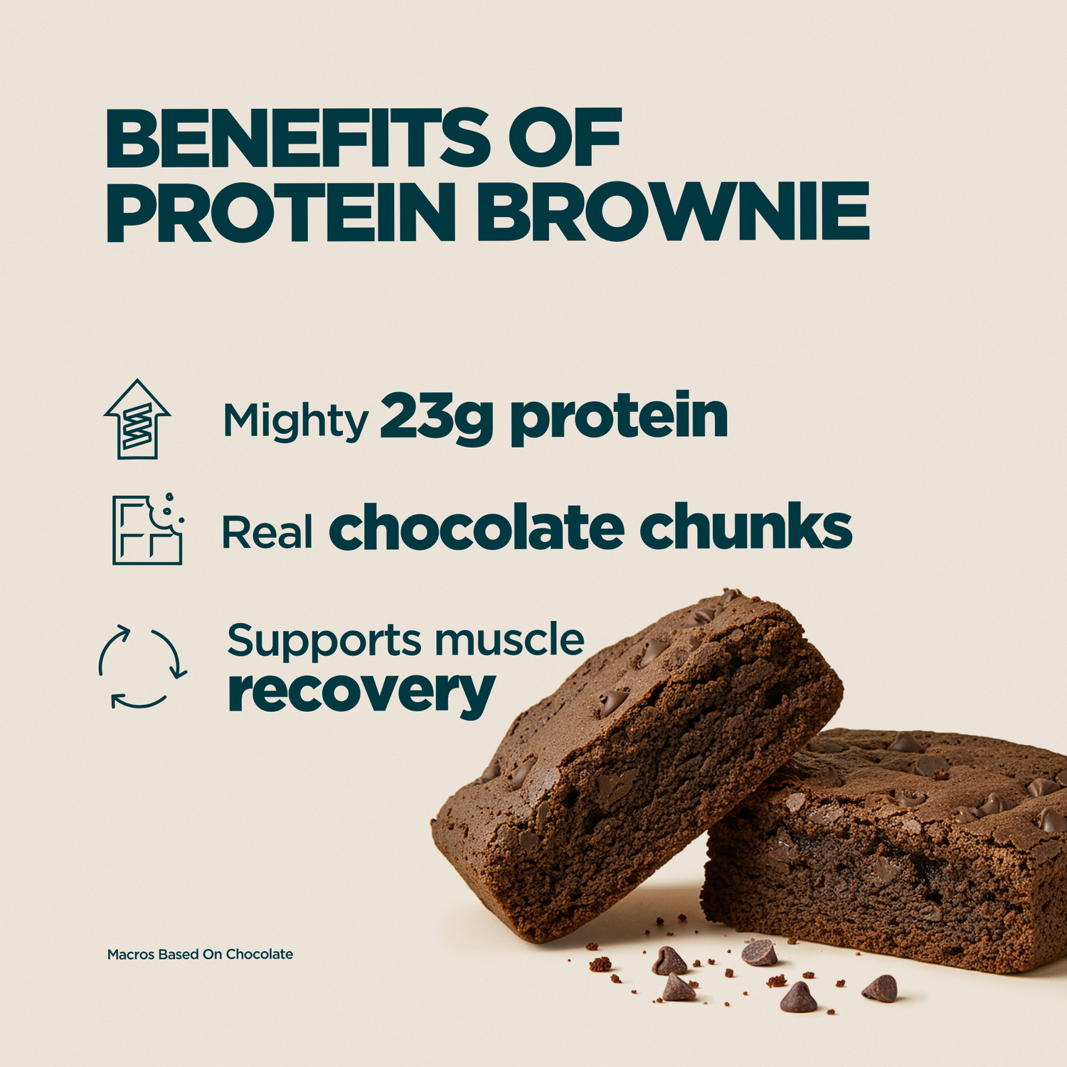 MyProtein Chocolate Chip Brownie Snack Bar nutrition and ingredient information 12x75g