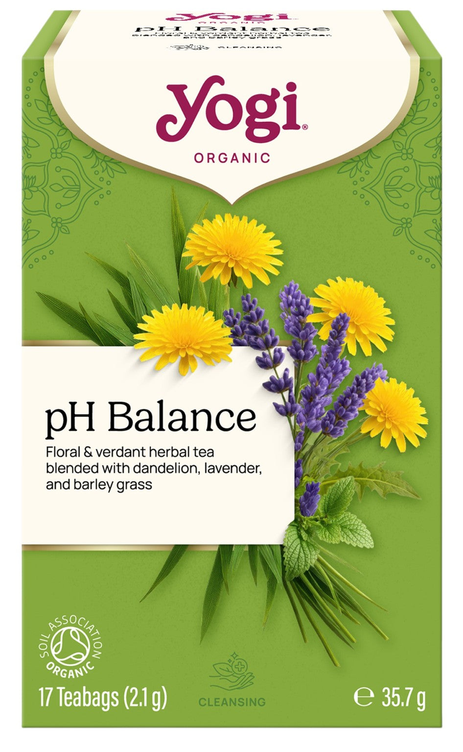 Yogi Tea Organic pH Balance Herbal Tea box 17 teabags 35.7g