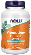 NOW Magnesio Citrato 200mg Compresse - Minerale Essenziale