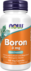 NOW Boro 3 mg Capsule Vegetali - Albion™ Bororganic Glycine