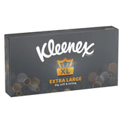 Front image: Kleenex Extra Large tissues 2 ply 90 sheets box packaging