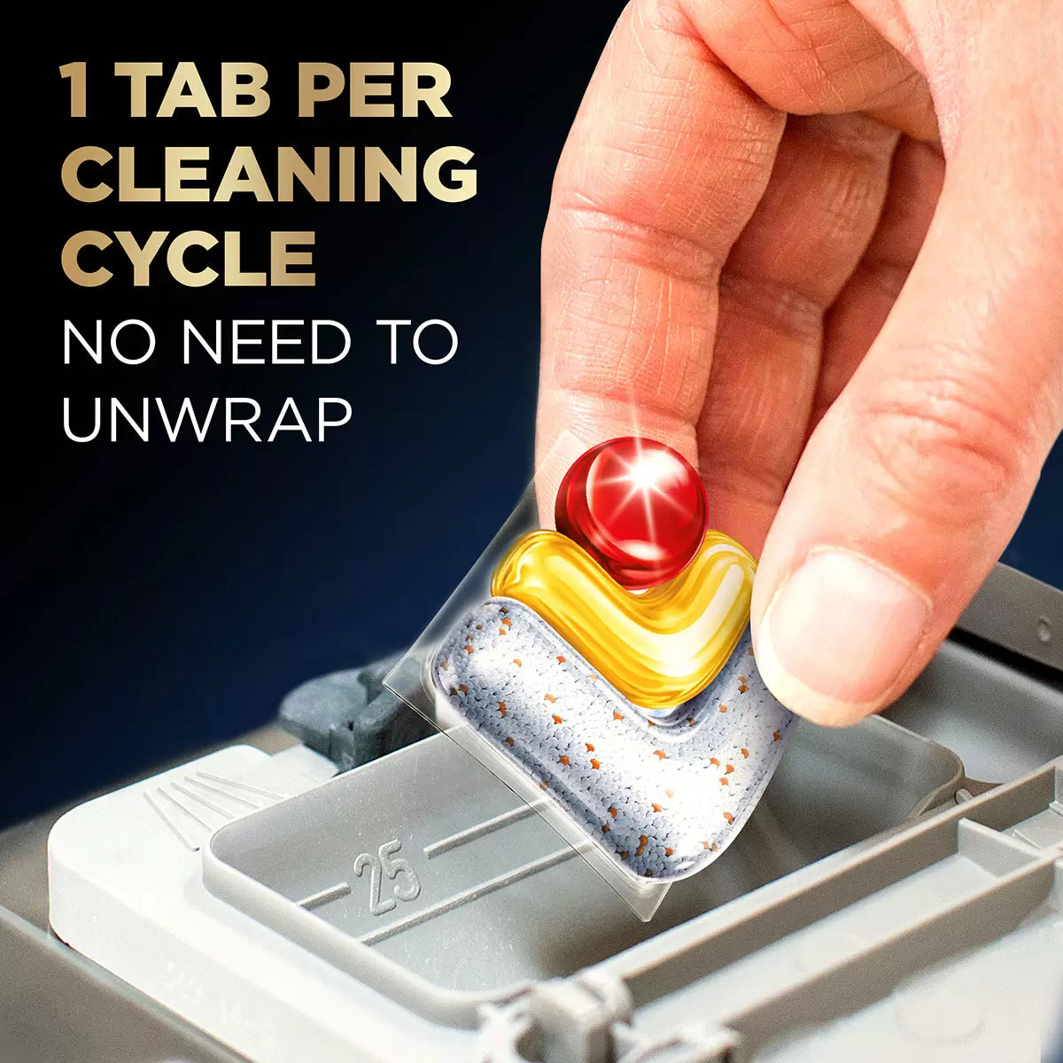 Finish Powerball Ultimate Plus Lemon Dishwasher Tabs 90 tablets dishwasher dispenser application