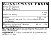 Nature's Answer Marine Magnesium Capsules 90 count supplement facts and directions
