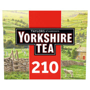 Yorkshire Tea Original Black Tea Bags box packaging black tea 210 tea bags front product image