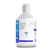 Supplement facts & ingredients image: Swedish Nutra collagen joint support supplement facts ingredients 500ml