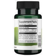 Swanson Full Spectrum Avena Sativa 400mg green oat grass capsules bottle suggested use instructions 60 capsules