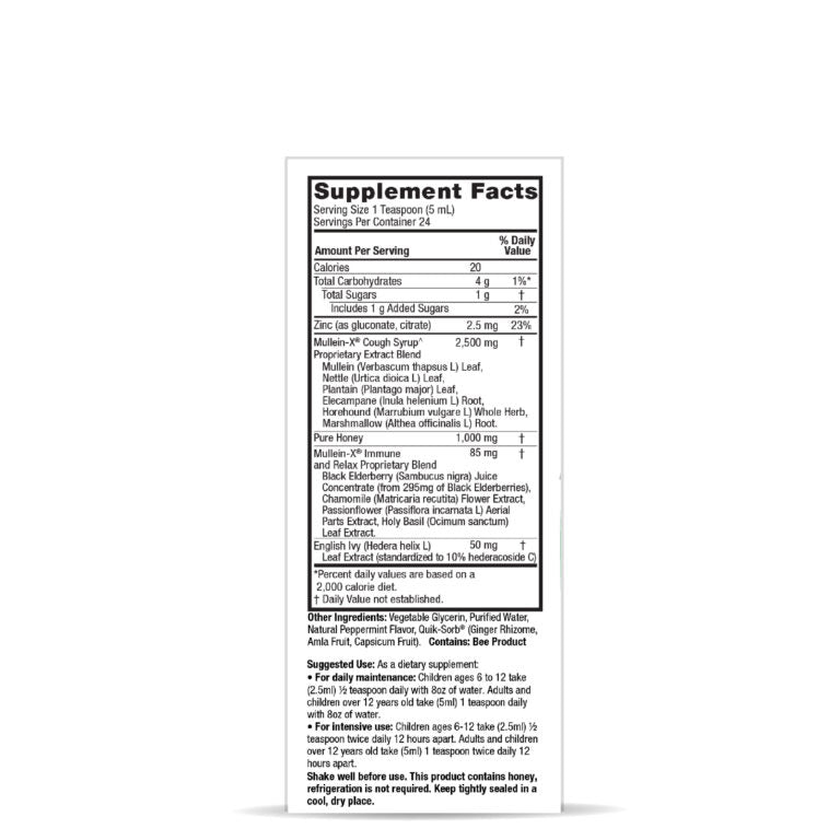 Nature’s Answer Mullein Leaf Herbal Liquid Supplement with Honey 120ml