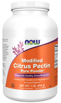 NOW Modified Citrus Pectin Pure Powder - Soluble Dietary Fiber Supplement - 454 g