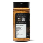 Kinder's Woodfired Garlic Seasoning ingredients label 326g shaker