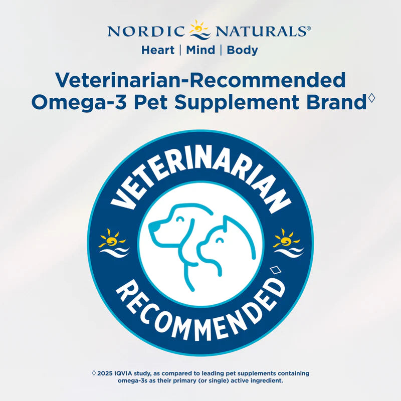 Nordic Naturals Omega-3 Pet Fish Oil for Dogs 237ml Pack of 2