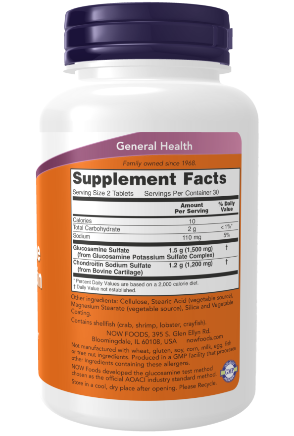 Now Glucosamine & Chondroitin Extra Strength Tablets