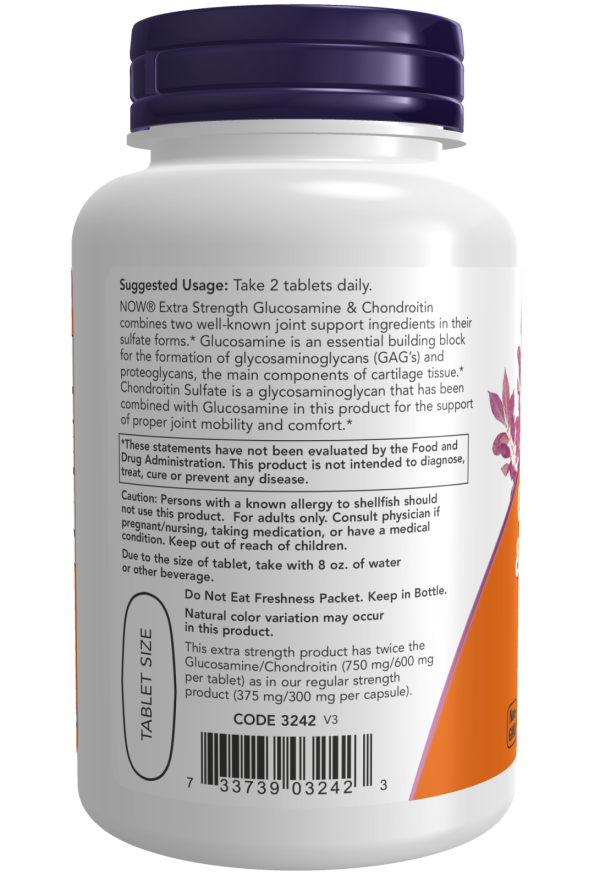 Now Glucosamine & Chondroitin Extra Strength Tablets