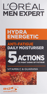 L'Oreal Men Expert Hydra Energetic Daily Moisturiser box, 50ml.