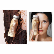 Lifestyle/use image: For Goodness Shakes iced latte protein shake 250ml on the go drink