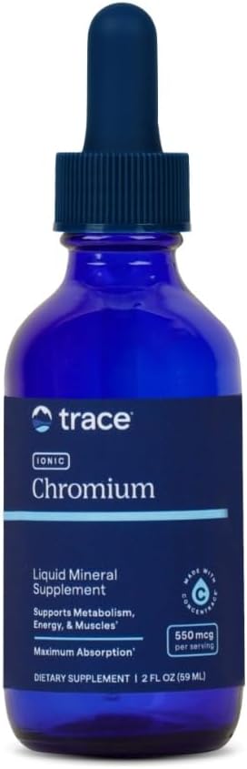 Front Image: Trace Minerals Ionic Chromium liquid drops bottle 59ml