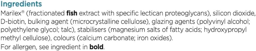 Ingredients for Nourkrin Woman 180-tablet box.