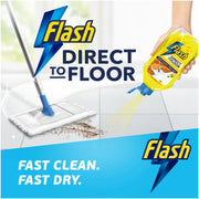 Flash Direct to Floor Berry & Cherry Blossom Floor Cleaner 800ml bottle showing direct application instructions