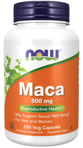 NOW Maca 500 mg Capsule Vegetali, Radice Peruviana per Energia e Vitalità