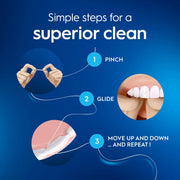 Oral-B Satin Tape Waxed Mint Dental Floss 2 x 50m how to use