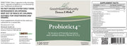 Barcode image: Good Health Naturally Probiotic 14 capsules barcode image 120 veg caps bottle