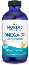 Omega-3D Liquido al Limone con Vitamina D3 Nordic Naturals - 237ml