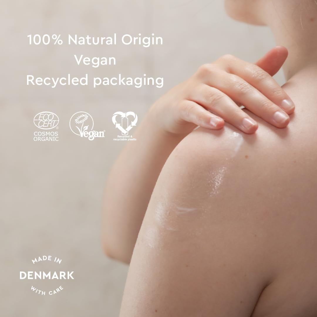 Urtekram Nourishing Coconut Body Lotion 245ml bottle application