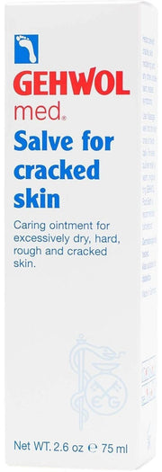 Gehwol med Salve for Cracked Skin, foot care salve tube packaging, botanical fragrance, 75ml box