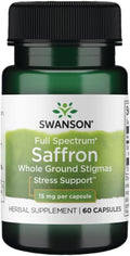 Swanson Zafferano Spettro Completo 15mg 60 Capsule