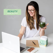 Sunwarrior Beauty Greens Collagen Booster - 300g - Pina Colada & Unflavoured - Vegan & Organic