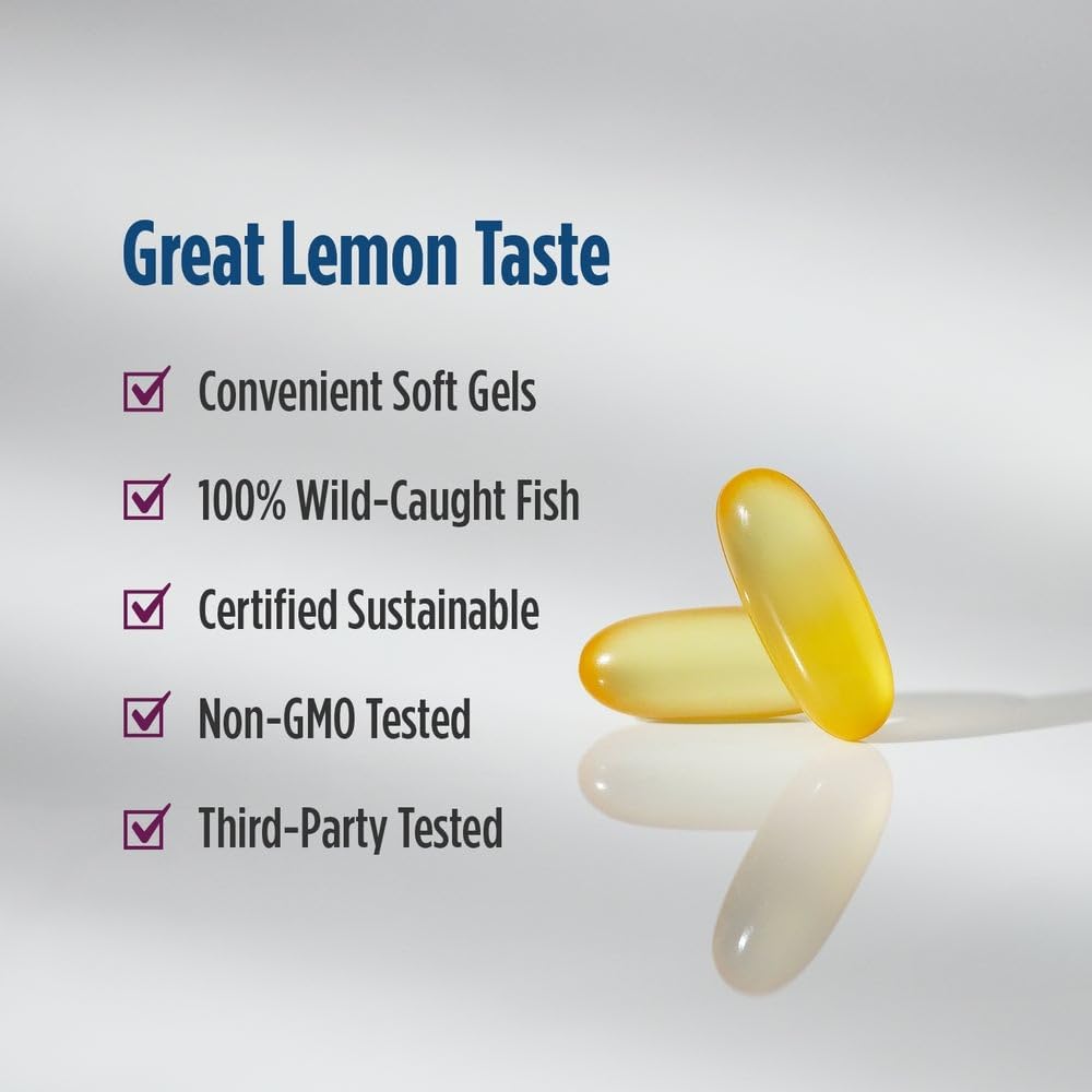 Nordic Naturals Complete Omega-D3 Softgel - Gusto limone - 1000 UI di D3