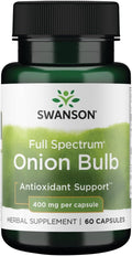 Swanson Full Spectrum Onion Bulb 400mg – 60 Capsules