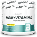 BiotechUSA MSM & Vitamin C Powder - Lemon Flavour, 150g Tub