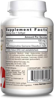 Barcode Image: Jarrow Formulas Energy Optimizer mushroom complex veggie capsules 90 count barcode packaging