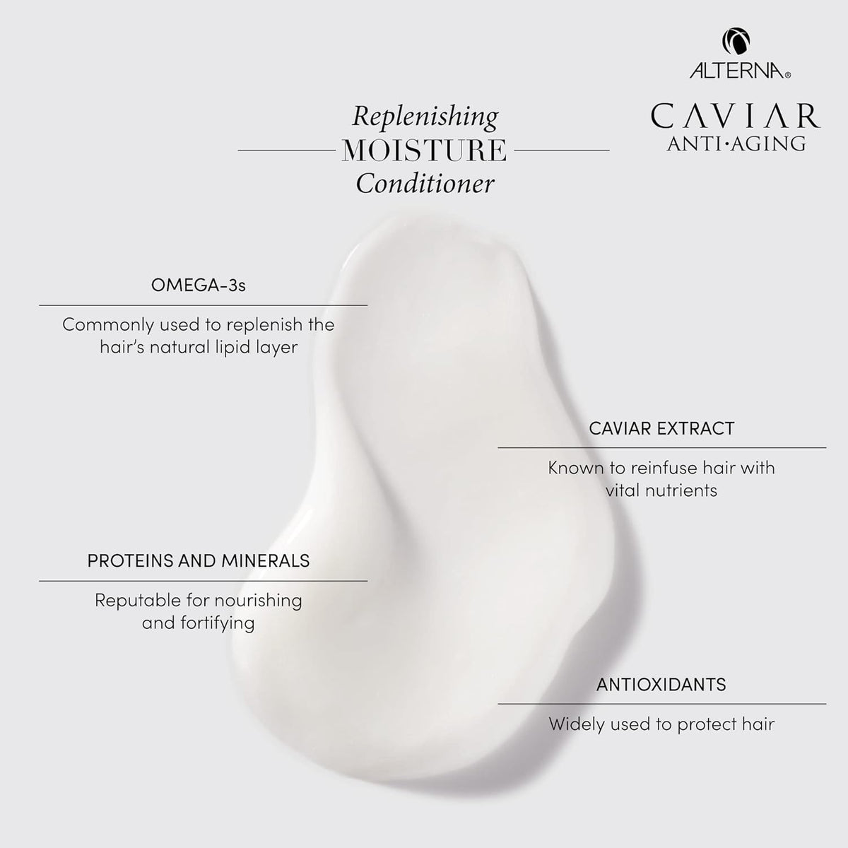 Alterna CAVIAR Luxury Conditioner isolated on white.