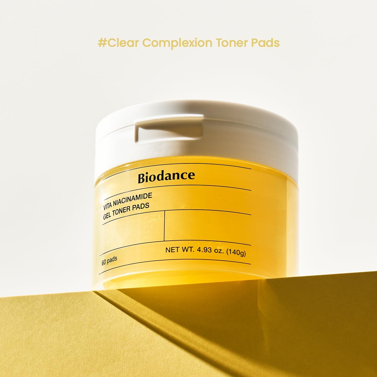 Biodance Vita Niacinamide Hydrogel Toner Pads 60 Pads facial toner pad container