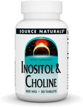 Compresse Source Naturals Inositolo e Colina 800mg - 50 pezzi