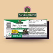 Nature’s Answer Saw Palmetto Berry Liquid Extract 30ml barcode image
