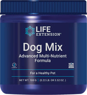 Life Extension Dog Mix daily nutritional supplement powder for dogs, 100g jar.