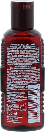 Malibu Fast Tanning Oil with Beta Carotene – 100ml Accelerate Your Glow with Hydrating & Tanning Boosters