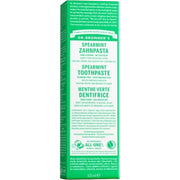 Dr. Bronner's Spearmint Fluoride Free Toothpaste 105ml box