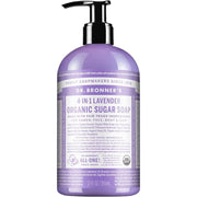 Dr. Bronner's Lavender 4-in-1 Organic Sugar Pump Soap 355ml pump bottle