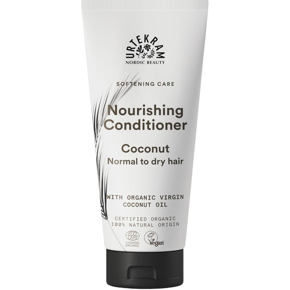 Urtekram Nourishing Coconut Conditioner tube, coconut scent, 180ml