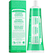 Dr. Bronner's Spearmint Fluoride Free Toothpaste 105ml tube and box