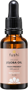 Olio di Jojoba Biologico Fushi 30 ml | Olio Fresco Spremuto a Freddo e 100% Puro Rigenerante per Pelle Secca e Sensibile