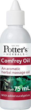 Potter's Herbals Comfrey & Eucalyptus Massage Oil - 75ml